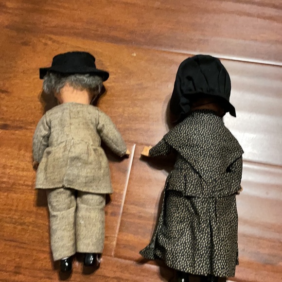 Dunkard antique German Amish dolls papier-mâché - Picture 2 of 9